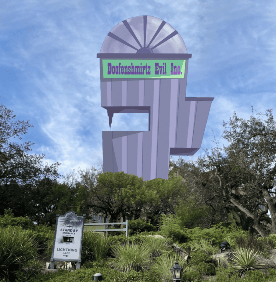 Dr. Doofenshmirtz Drop-Inator Replacing Tower of Terror