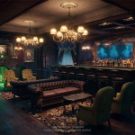 Concept art for new Haunted Mansion Restaurant, Madame Leota's Hideaway. Photo via Disney