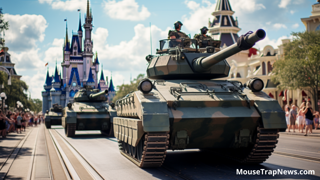 Guests intimidated at Disney World prepares for World War 3
