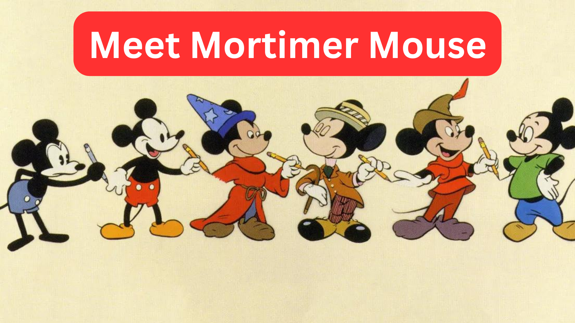 Mickey Mouse is now officially Mortimer Mouse
