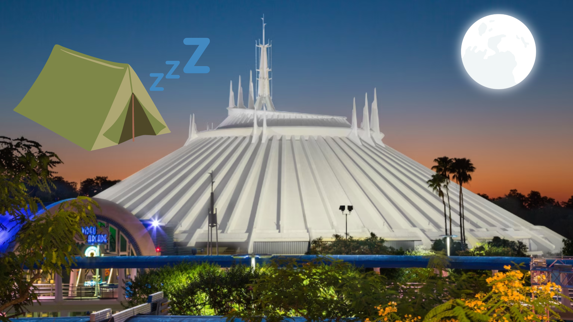 You can soon sleep inside Space Mountain under the stars