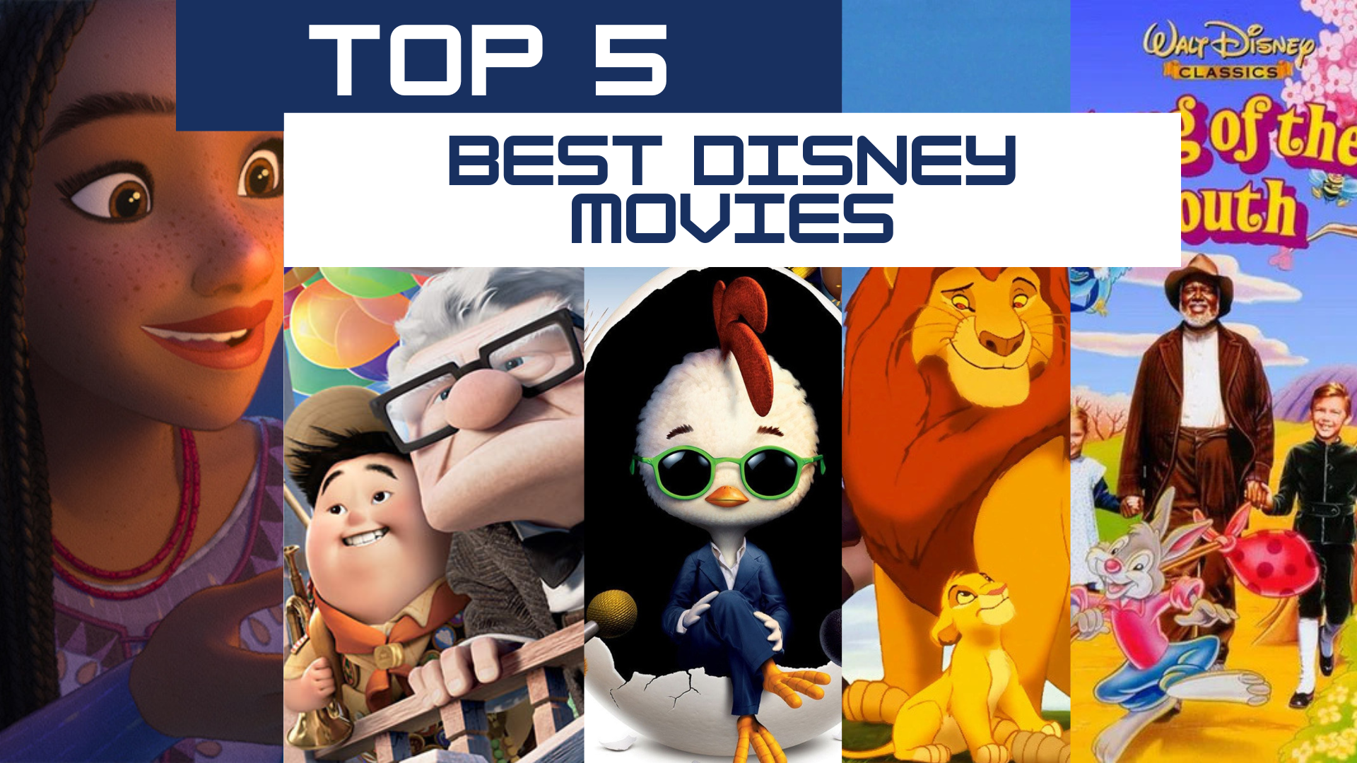These are the top 5 best Disney and Pixar movies